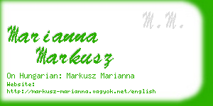 marianna markusz business card